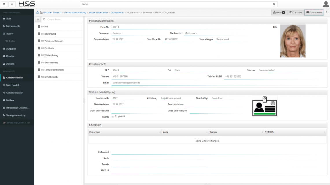 Inpoint Personalakte_screen1