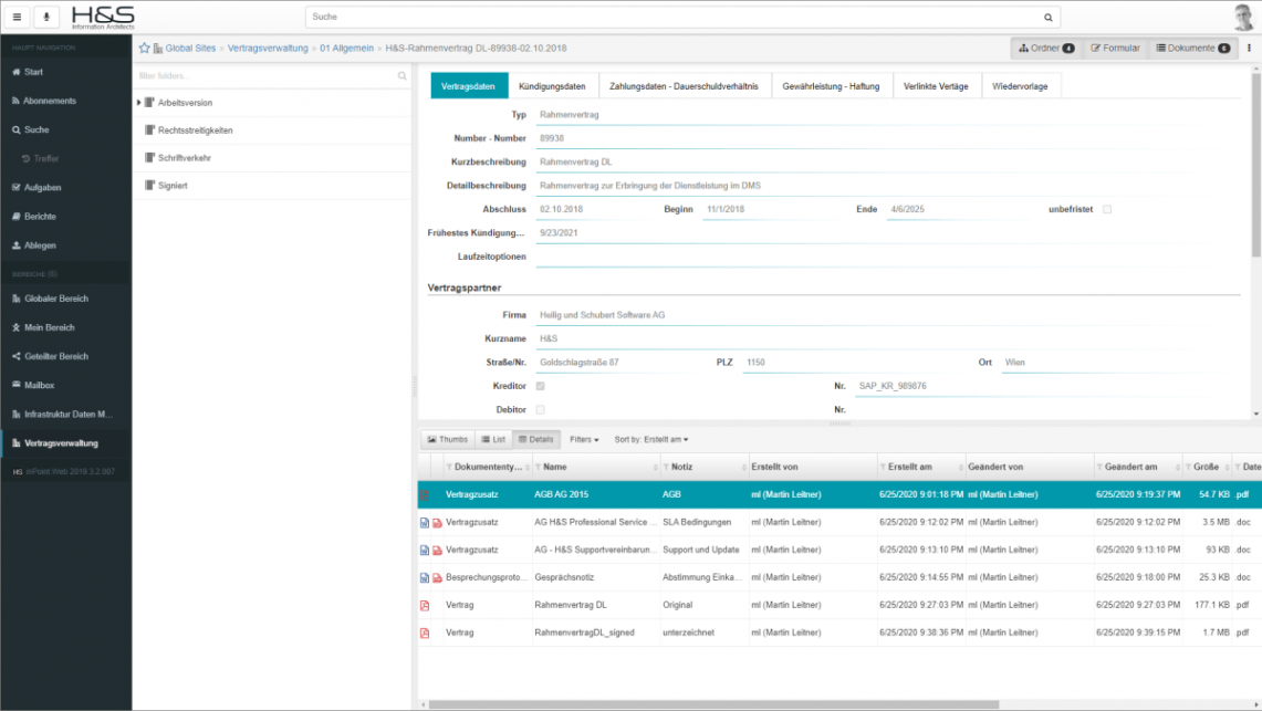 Inpoint Vertragsverwaltung_screen1