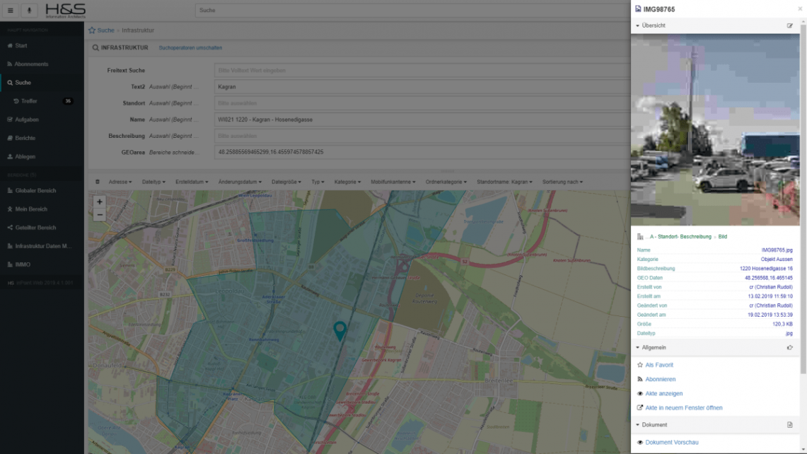 DMS Infrastruktur Datenmanagement screen 2